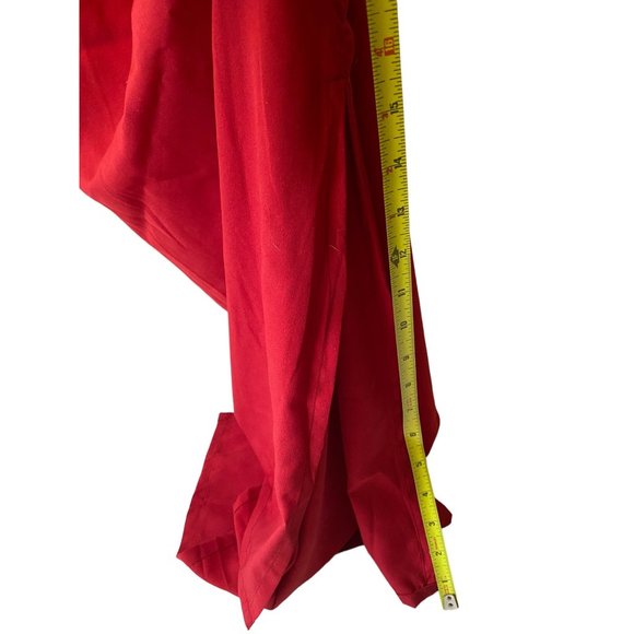 Sundance maxi red slip dress sleeveless side slits spaghetti straps fairy P12 - Picture 4 of 6